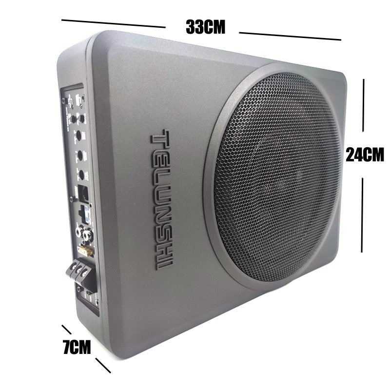 High Quality 1800W Car Under Seat Active Amplifier Subwoofer Speakers Sound Underseat Subwoofer Auto Car